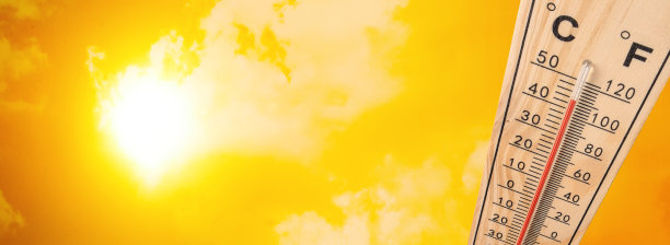 温度计显示温度是热的图片下载