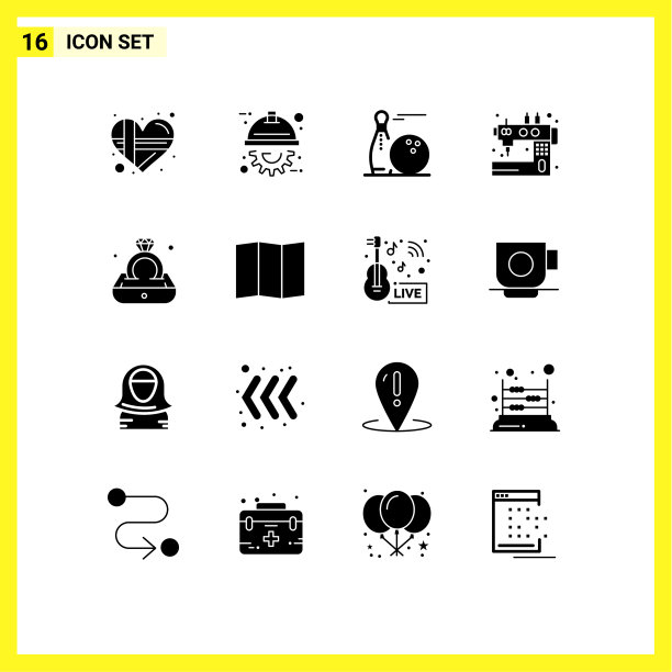 设置16个商业实体雕文包图片下载