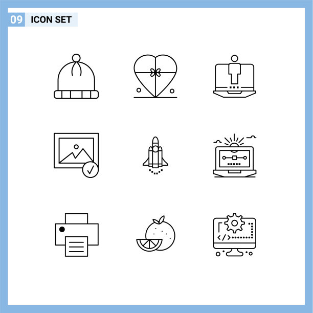 主题提纲和可编辑的符号图片下载