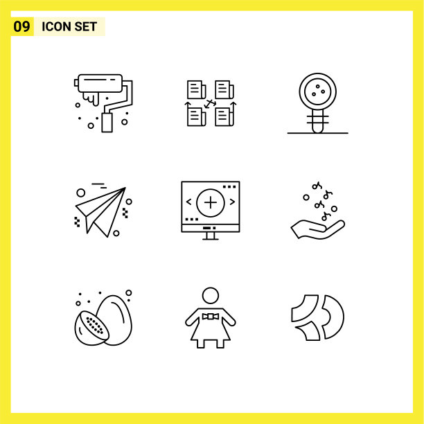 9 .用户界面轮廓包现代标识和图片下载