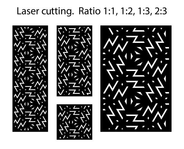 遮阳屏风，隐私围栏模板。激光切割矢量面板，屏幕，栅栏，隔板。Cnc装饰图案，花纹设计，室内元素。伊斯兰、阿拉伯激光切割图片下载