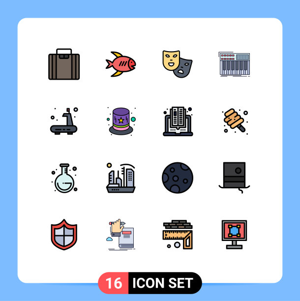 在体育馆的网格上设置16条平色填充线图片下载