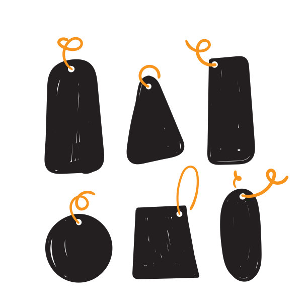 手绘价签标签插图图标矢量涂鸦图片下载