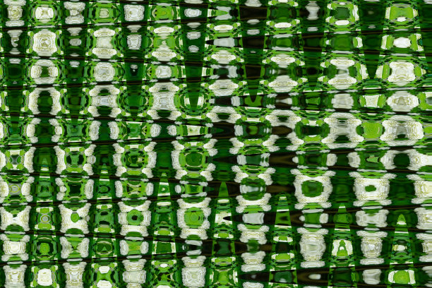 抽象之字形图案与波浪在绿色和白色的色调。花卉照片的艺术图像处理。美丽的多色图案为任何设计。背景图像图片下载