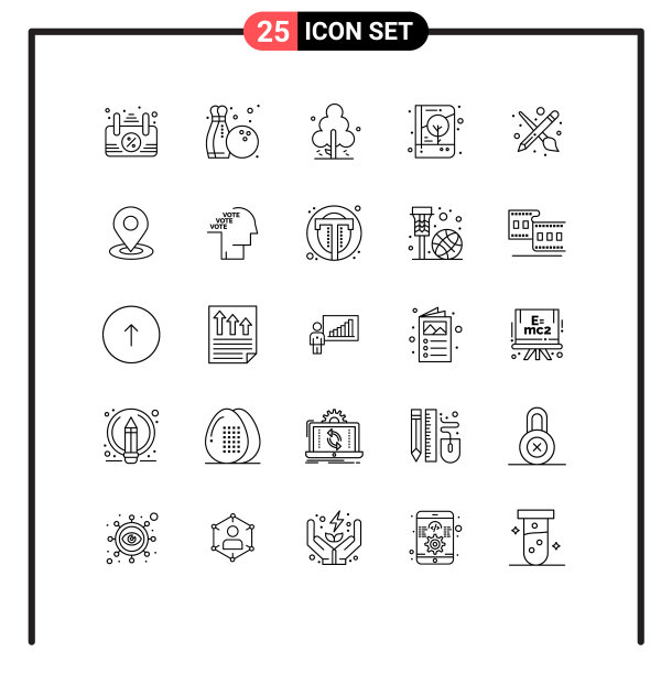 包25创意线条工具刷弹簧图片下载