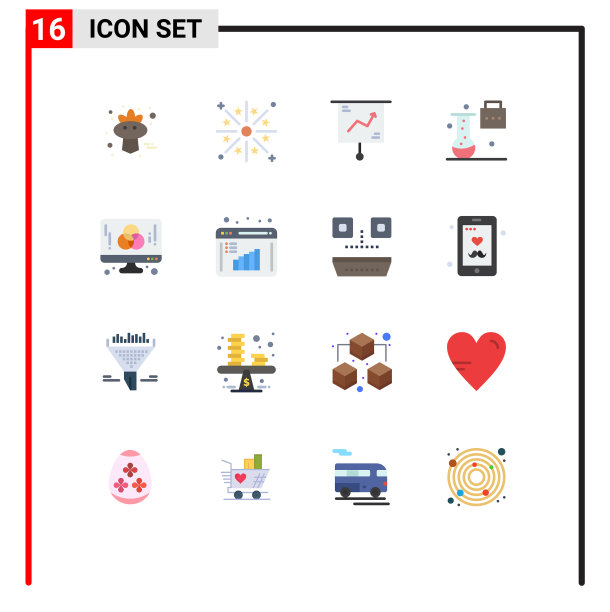 16种适用于网络和移动的通用平面颜色图片下载