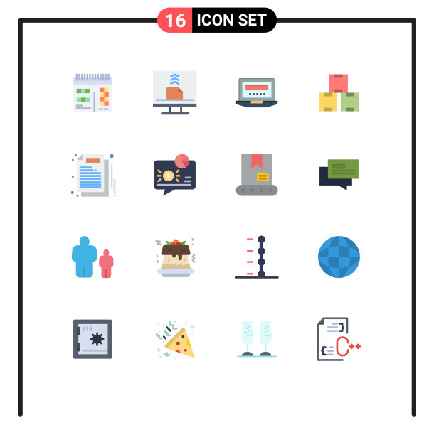 股票图标包16行符号和符号图片下载