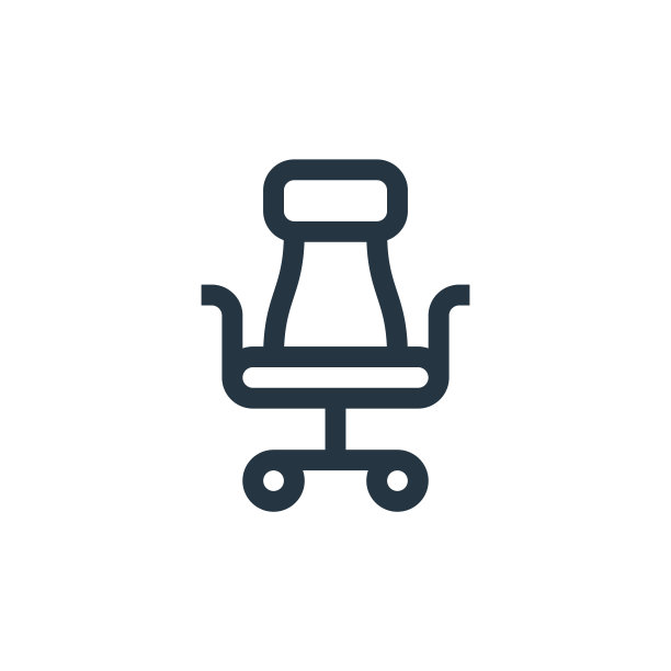 办公椅矢量图标孤立在白色背景。轮廓，细线办公椅图标用于网站设计和手机，应用程序开发。细线办公椅轮廓图标矢量插图。图片下载