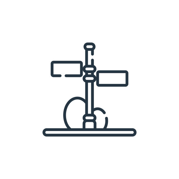 路标矢量图标孤立在白色背景上。轮廓线、细线路标图标用于网站设计和手机、应用程序开发。细线道路标志轮廓图标矢量插图。图片下载