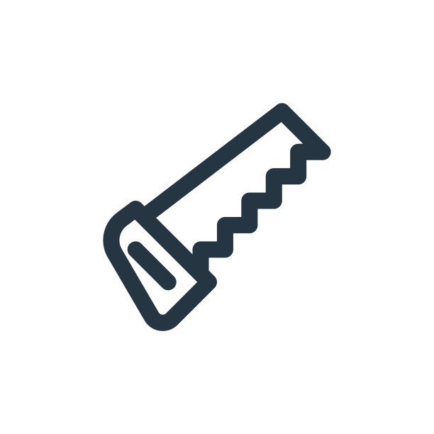 手锯矢量图标孤立的白色背景。轮廓，细线手锯图标用于网站设计和手机，应用程序开发。细线手锯轮廓图标矢量插图。图片下载