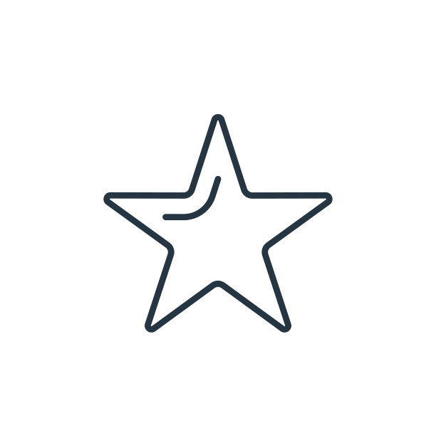 星形矢量图标孤立在白色背景上。轮廓，细线星图标网站设计和移动，应用程序开发。细线星轮廓图标矢量说明。图片下载