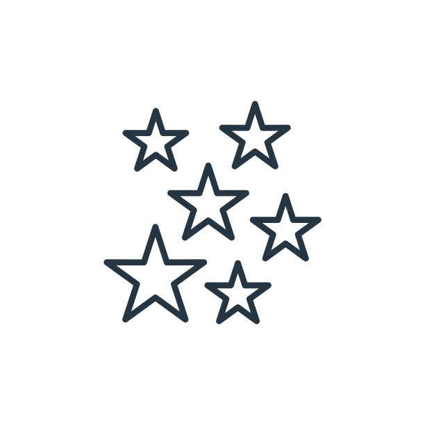 星星矢量图标孤立在白色背景。轮廓，细线星形图标用于网站设计和移动，应用程序开发。细线星形轮廓图标矢量插图。图片下载