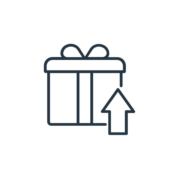 礼品盒矢量图标孤立的白色背景。轮廓，细线礼盒图标用于网站设计和手机，应用程序开发。细线礼品盒轮廓图标矢量插图。图片下载