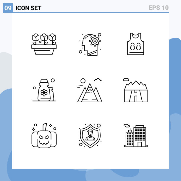 现代集9轮廓象形松弛图片下载