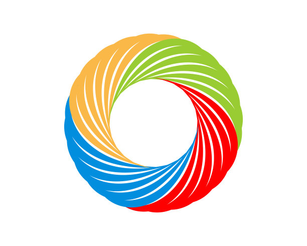 抽象的旋转与彩虹的颜色图片下载