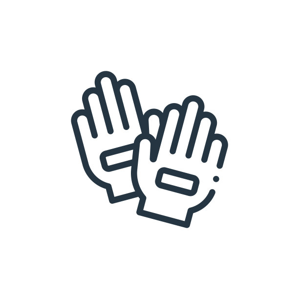 手套矢量图标孤立在白色背景。轮廓，细线手套图标，用于网站设计和移动，应用程序开发。细线手套轮廓图标矢量插图。图片下载