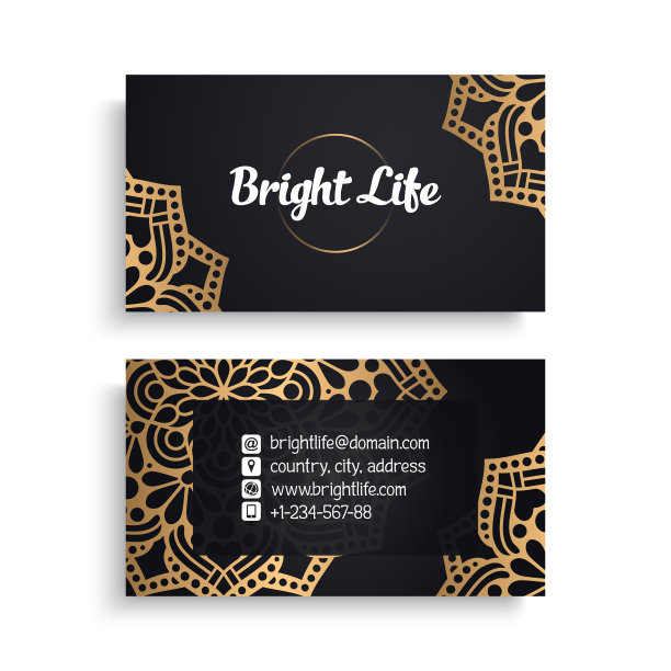 名片复古装饰元素图片下载