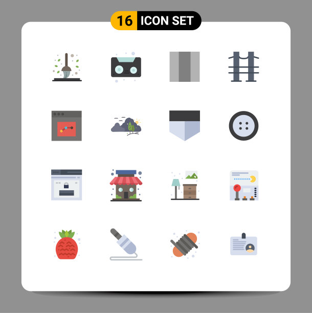 为用户设置16个商业平面颜色包图片下载