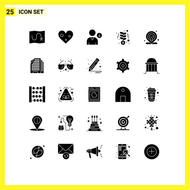 设置25个商业实体雕文包图片下载