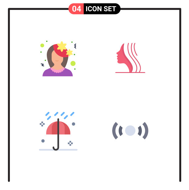 设置4个现代的UI图标符号头像图片下载