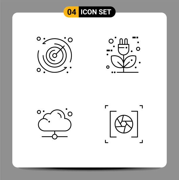 线包4个通用符号秒表图片下载