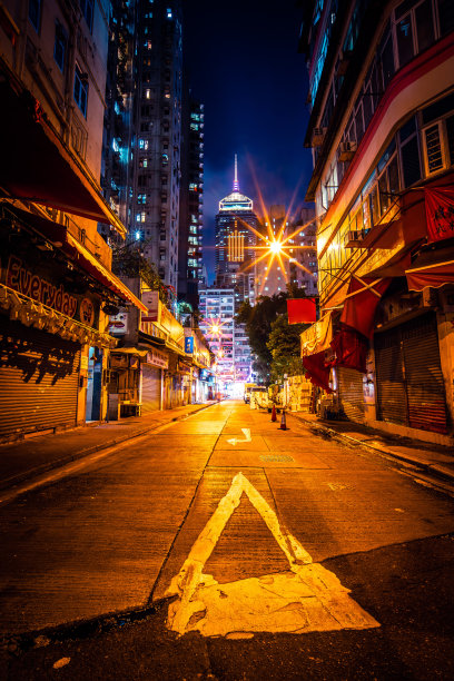 香港湾仔夜街图片下载