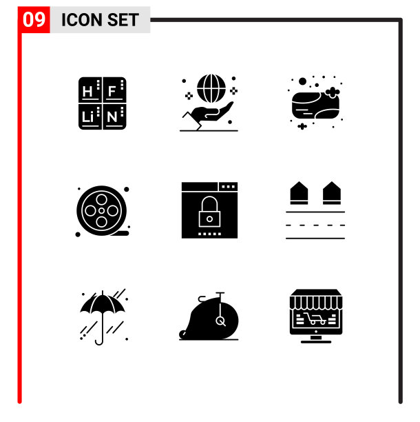 9 .通用立体符号符号媒体图片下载