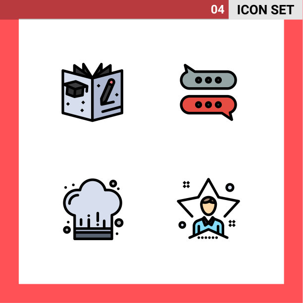 组4现代填充线平面颜色设置图片下载