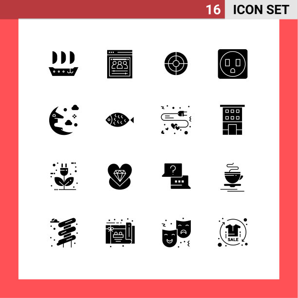 移动界面立体字形设置16个象形文字图片下载