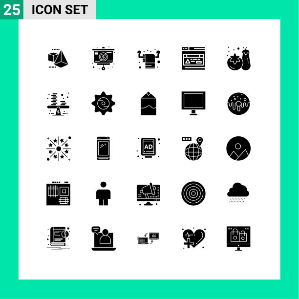 设置25个商业实体雕文包图片下载