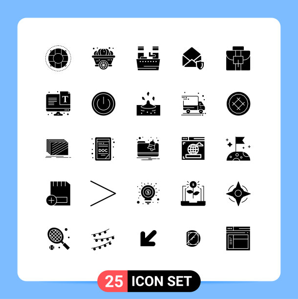 包25现代固体符号符号和符号图片下载