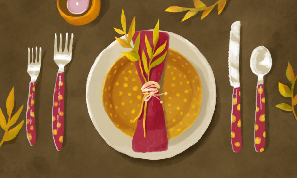 节日装饰桌子图片下载