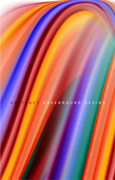 抽象背景-流体颜色梯度波图片下载