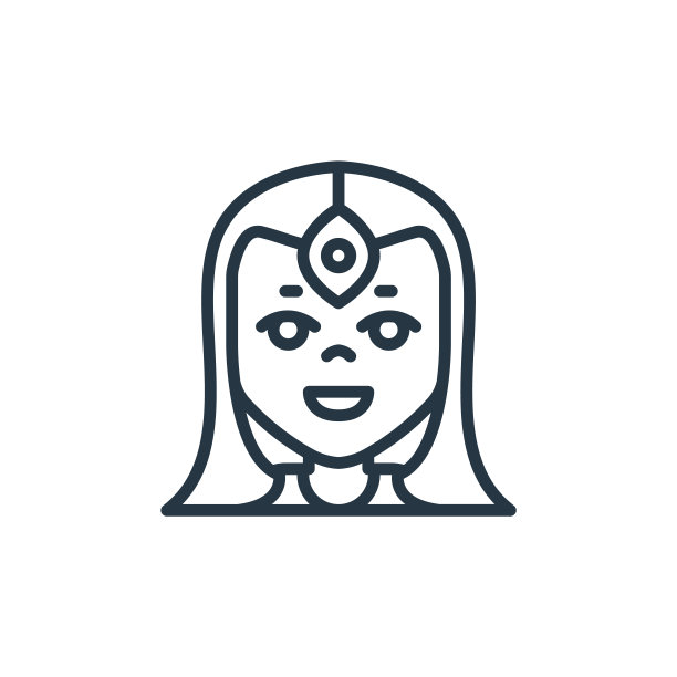 女孩图标向量从儿童形象概念。细线插图的女孩可编辑的笔触。女孩线性符号用于网络和移动应用程序，标志，印刷媒体。图片下载