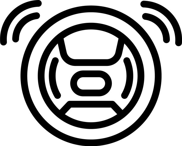 Ai自动方向盘图标轮廓风格图片下载