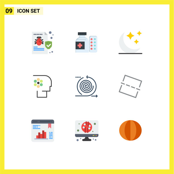 股票图标包9行符号和符号图片下载