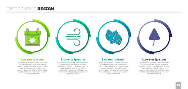 设定日历与秋叶，风，叶或叶和叶或叶。业务信息模板。向量图片下载