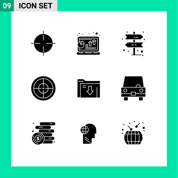 9 ． 坚实的字形概念的网站，移动和图片下载