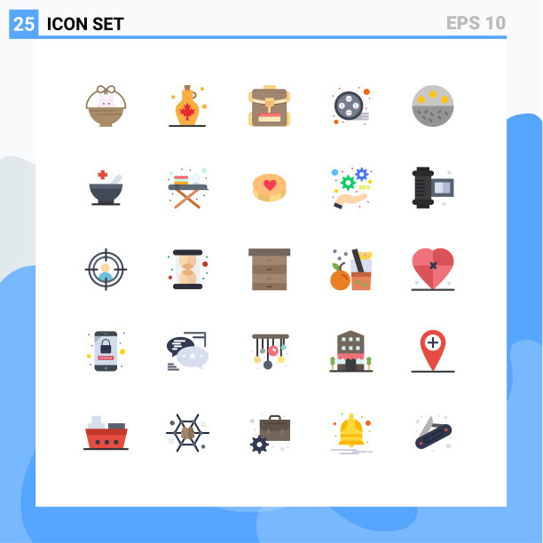 通用图标符号组25现代扁平图片下载