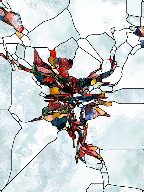 进化的彩色玻璃图片下载