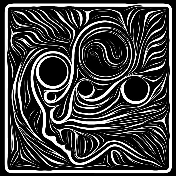 木刻设计的幻觉图片下载