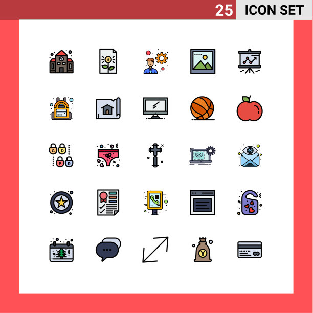 设置25填充线平面颜色的网格图片下载