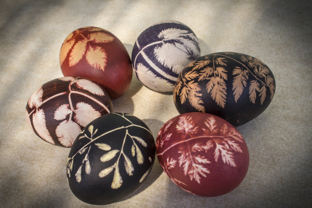 立陶宛复活节期间的传统彩蛋图片下载