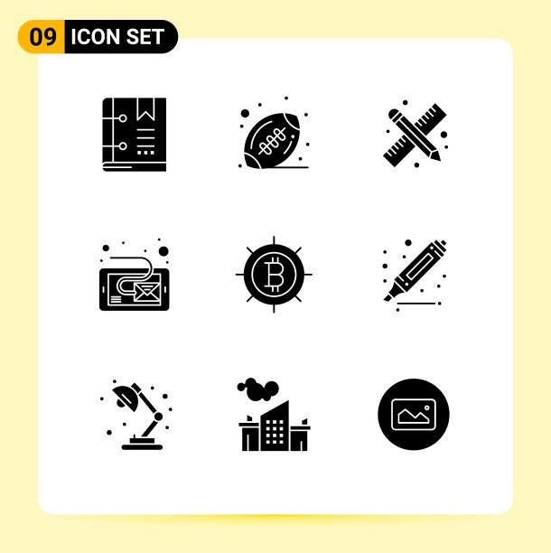 主题立体符号和可编辑符号的9种图片下载