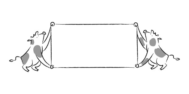 两头牛显示字母素材图片