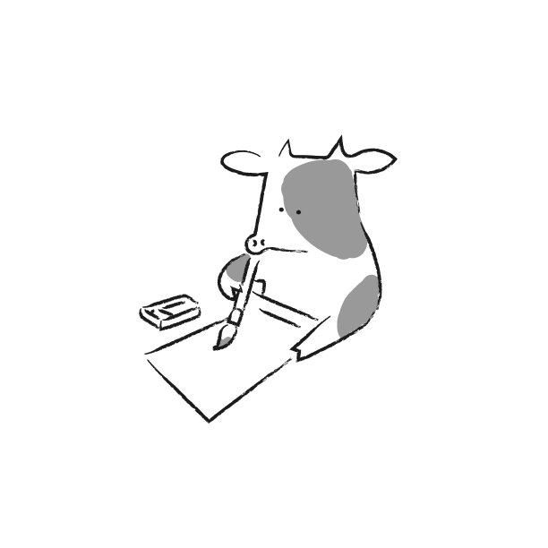 奶牛开始写作素材图片