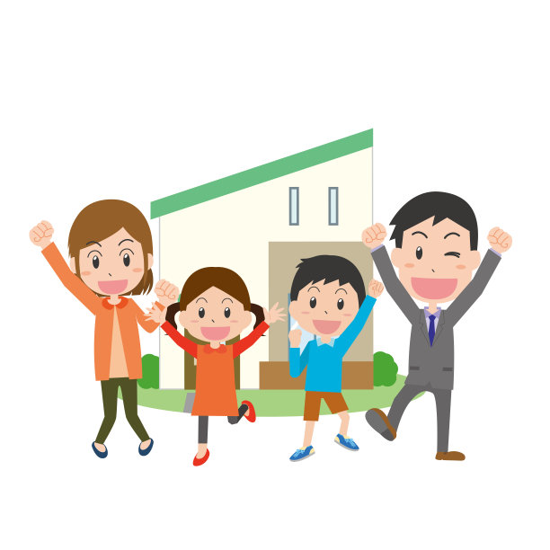 家人幸福的在我家门前图片下载