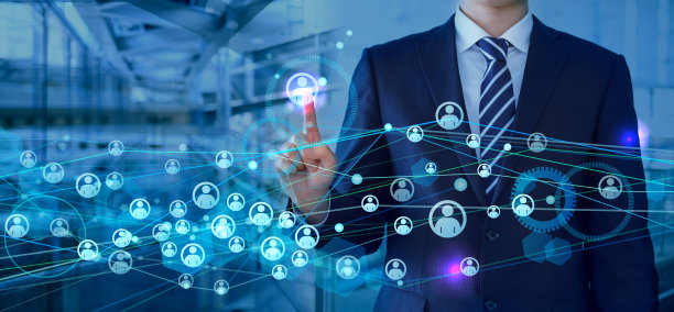 通信，技术，商人和办公室背景图像图片下载