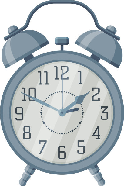 金属老式闹钟时间测量图片下载