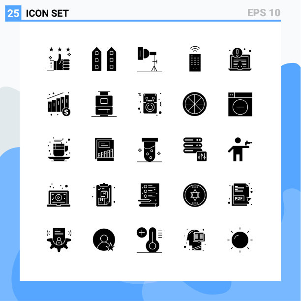 现代设置了25个立体象形文字和符号等图片下载